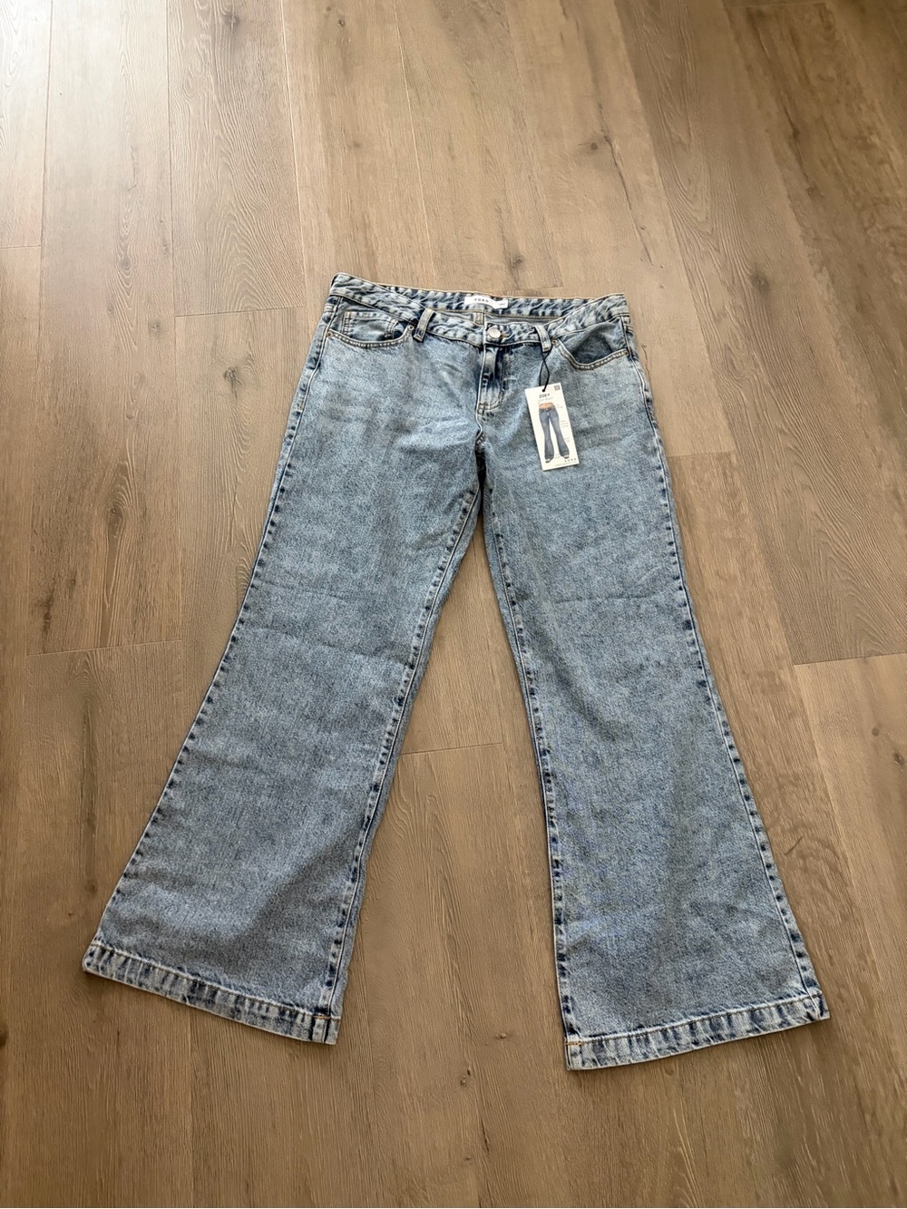 High-Rise Light Wash Wide-Leg Jeans for Women